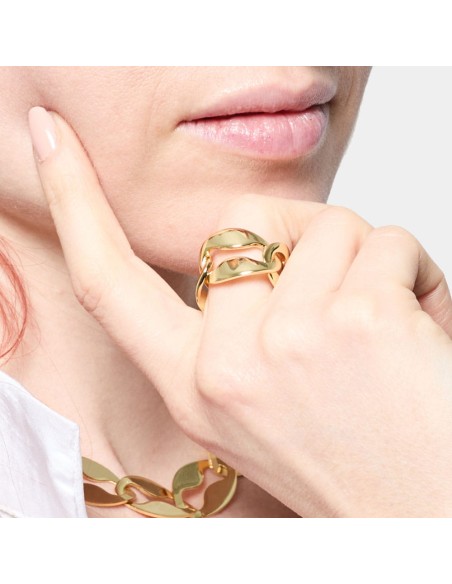 Anello Maglia Marina Dorato 2641 Unoaerre