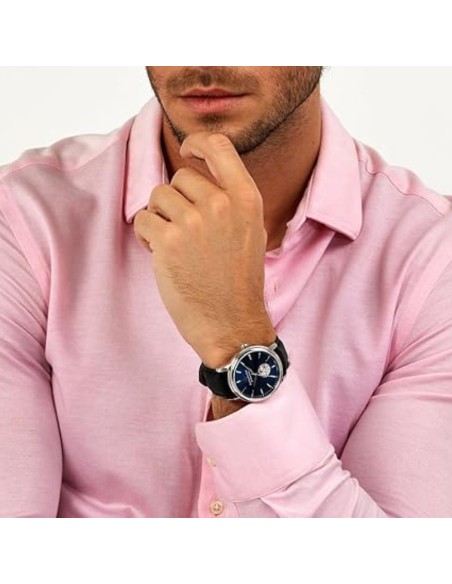 Lucien Rochat Men’s Automatic Wristwatch Iconic Blue Dial R0421116012