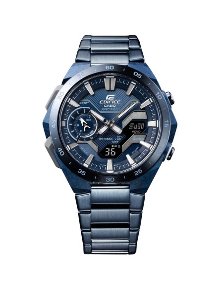 Casio Edifice Men's Chronograph Wristwatch Blue Dial ECB-2200CB-2AEF