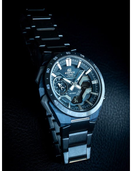 Casio Edifice Orologio da polso Cronografo da Uomo Quadrante Blu ECB-2200CB-2AEF