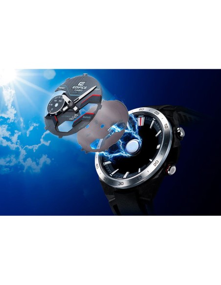 Casio Edifice Men's Chronograph Wristwatch Blue Dial ECB-2200CB-2AEF