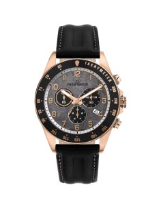 Philip Watch Caribe Sport Herren-Uhr – Schwarze Lünette,...
