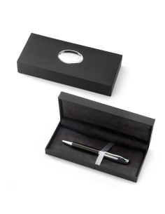Glänzend Schwarzer Carbon-Kugelschreiber mit...