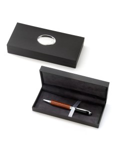 Cherry Wood Roller Pen with Black Lacquer Finish,...