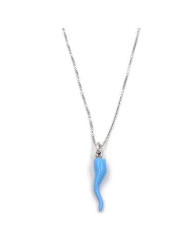 Collana con Ciondolo Corno Portafortuna in...