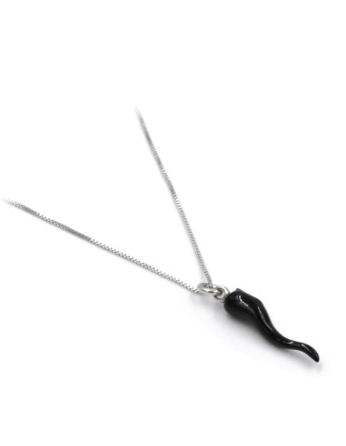 Collana con Ciondolo Corno Portafortuna in...