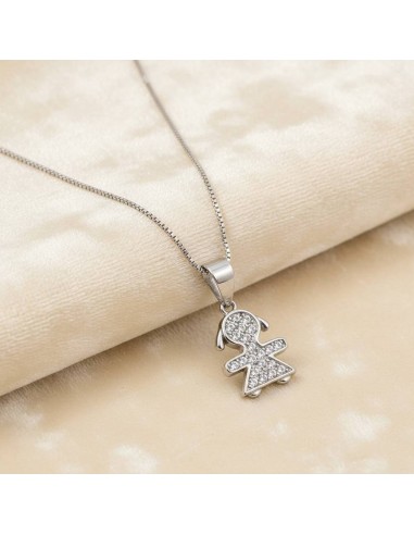 925 Sterling Silver Necklace with Baby Girl...