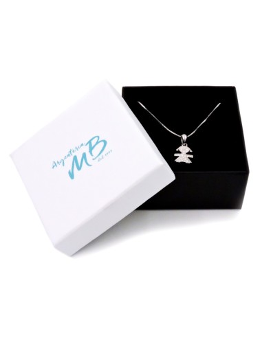 925 Sterling Silver Necklace with Baby Girl...