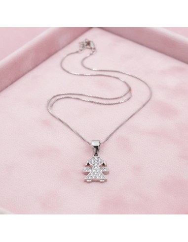 925 Sterling Silver Necklace with Baby Girl...