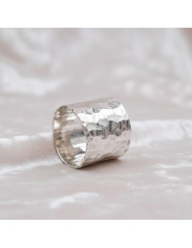 Gehämmerter Bandring aus 925er Sterlingsilber