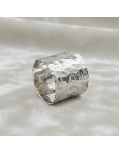 Anello Fascia in Argento 925 Martellato...