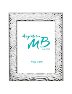 Zebra PVD Silver Picture Frame