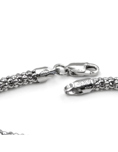 Sterling Silver Pop Corn Bracelet 