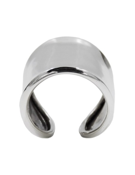 Hammered 925 Sterling Silver Band Ring 