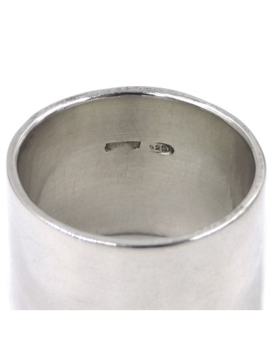 Polierter Bandring aus 925er Sterlingsilber