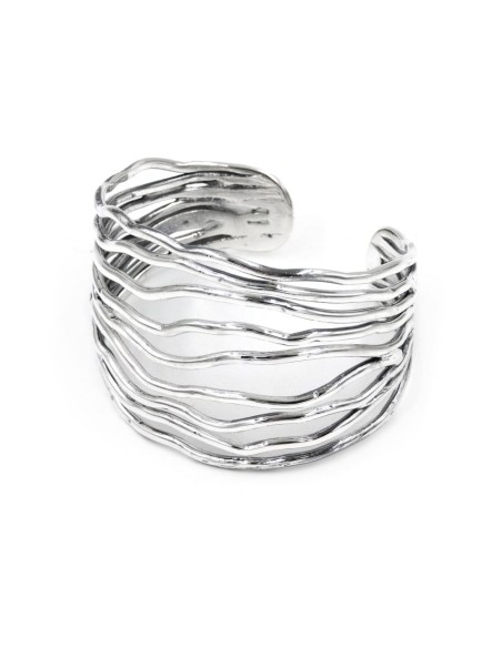 Bracciale Linee Ondulate in Argento 925 