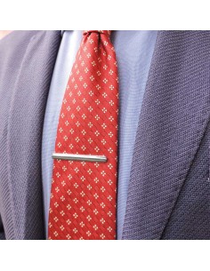 925 Sterling Silver Tie Clip with Engraved Initials 2