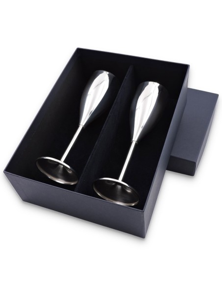 Champagnerkelch aus 925er Sterlingsilber 2-teiliges Set