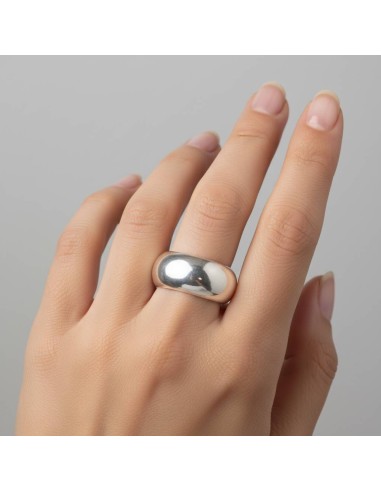 Polished Domed Band Sterling Silver Ring