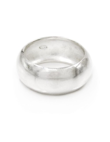 Polished Domed Band Sterling Silver Ring