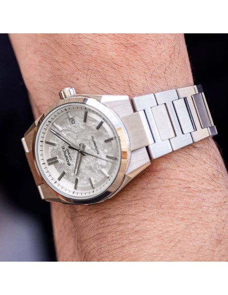 Casio Edifice Orologio da Polso Automatico da Uomo Quadrante Bianco Perla EFK-110D-7AER