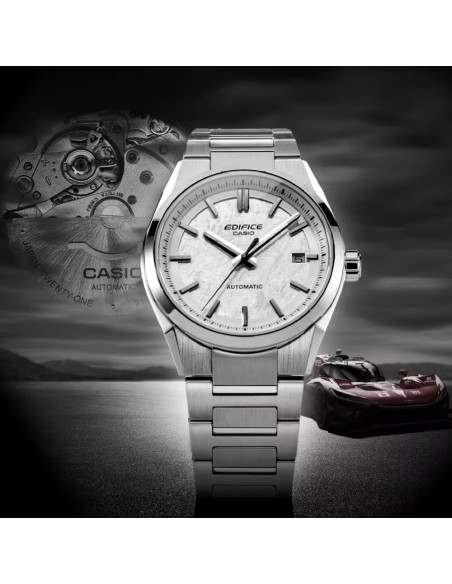 Casio Edifice Orologio da Polso Automatico da Uomo Quadrante Bianco Perla EFK-110D-7AER