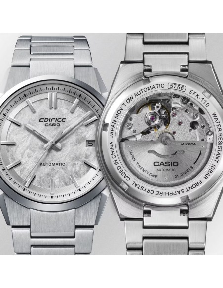 Casio Edifice Orologio da Polso Automatico da Uomo Quadrante Bianco Perla EFK-110D-7AER
