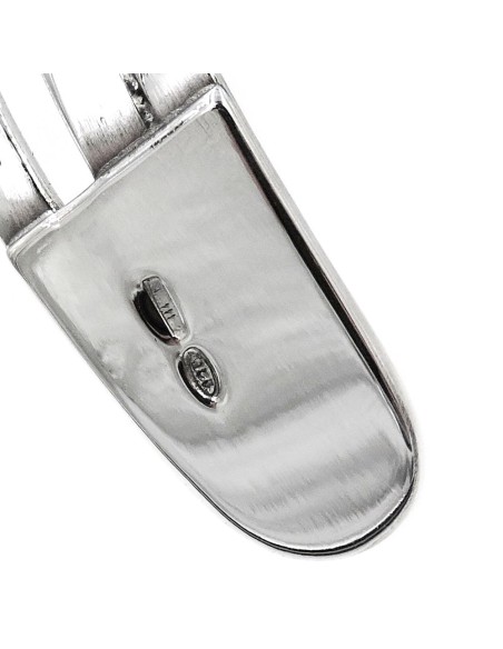 Bracciale Catena Donna in Argento 925 Rodiato Con Ciondolo Doppia Stella
