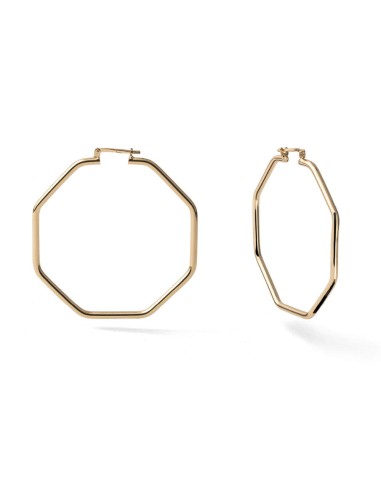 Hoop Earrings Octagon-Shape Design Diameter...