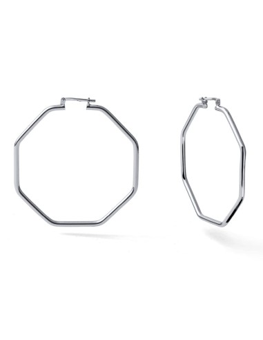 Hoop Earrings Octagon-Shape Design and Diameter...