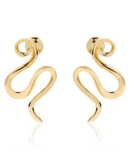 UNOAERRE 2438 Goldene Schlangenohrringe