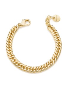 Golden Diamond Curb Chain Bracelet