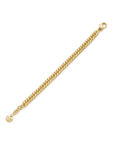 Golden Diamond Curb Chain Bracelet
