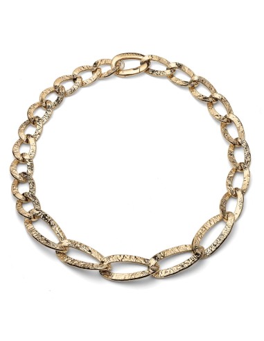 Maxi-Choker-Halskette aus Gehämmertem...