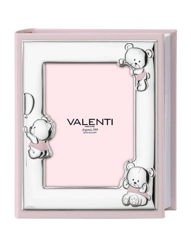 Personalisierbares Rosa Babyfotoalbum mit...