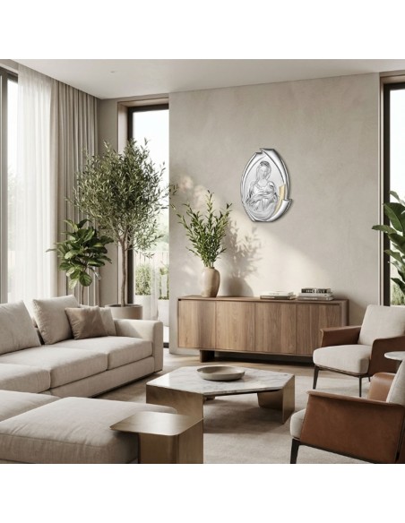 Heiliges Wandbild Madonna mit Kind – Kopfteiltafel