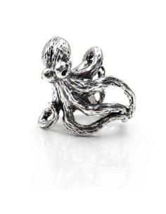 Oktopus-Ring aus 925er Sterlingsilber