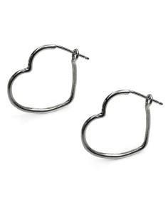 Herz Creolen aus 925er Sterlingsilber