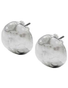 Orecchini Sfera in Argento 925 Martellato