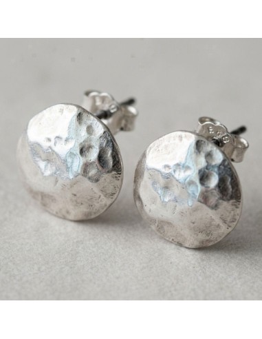 Kugelohrringe aus Gehämmertem 925er Sterlingsilber