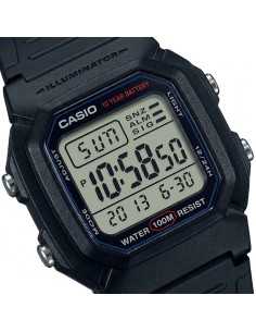 Casio Men's Digital Wristwatch Timeless Collection Black... 2