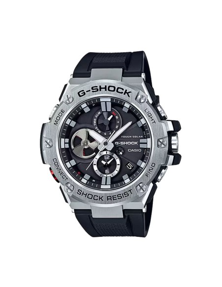 Casio G-Shock G-Steel Herren-Armbanduhr Analog mit schwarzem Resin-Armband GST-B100-1AER
