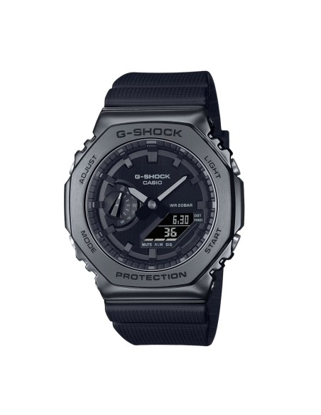 Casio G-Shock Herren Analog-Digital Armbanduhr mit Octagon Edelstahlgehäuse GM-2100BB-1AER