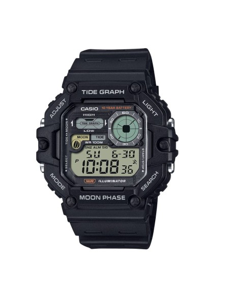 Casio Herren Digital Armbanduhr Timeless Collection Schwarz WS-1700H-1AVEF