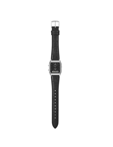 Casio Analoge Digitale Unisex Armbanduhr Schwarzes Zifferblatt Vintage Collection AQ-230EL-1AEF