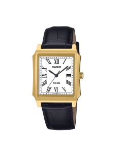 Casio Unisex Analogue Wristwatch with Gold Case and Black...