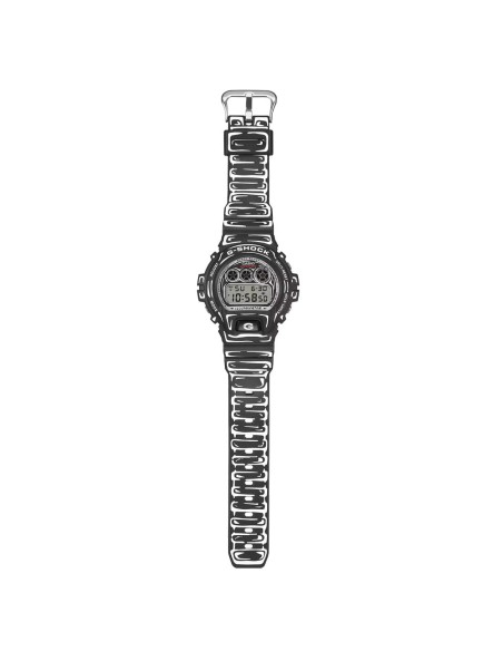 Casio G-Shock Men's Digital Wristwatch Black and White DW-6900JV-1ER