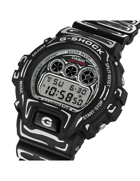 Casio G-Shock Herren-Digitalarmbanduhr Schwarz-Weiß DW-6900JV-1ER