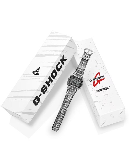 Casio G-Shock Herren-Digitalarmbanduhr Weiß DW-5600JV-7ER