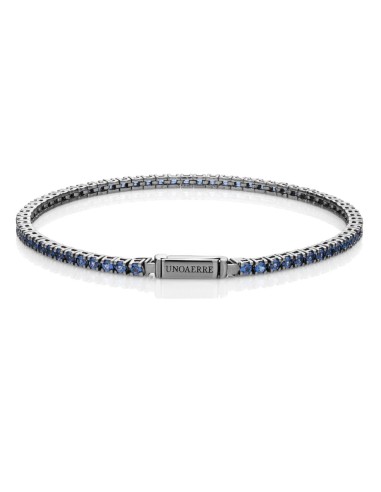 Schwarzes 925er Sterlingsilber Tennisarmband...